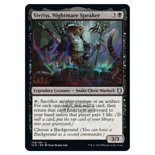 Magic The Gathering - Commander Legends - Battle for Baldur's Gate - Sivriss, Nightmare Speaker - 148/361