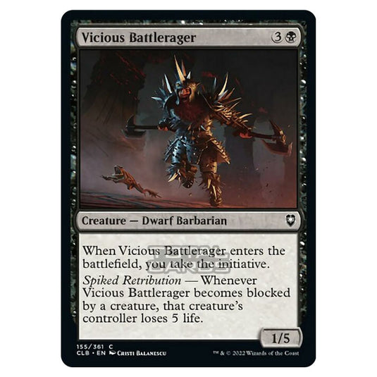 Magic The Gathering - Commander Legends - Battle for Baldur's Gate - Vicious Battlerager - 155/361