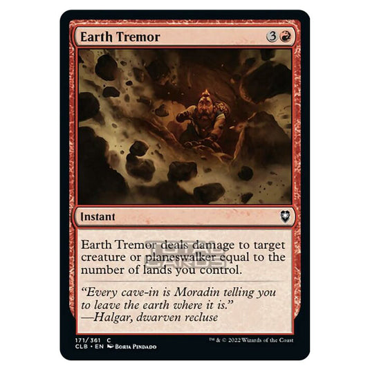 Magic The Gathering - Commander Legends - Battle for Baldur's Gate - Earth Tremor - 171/361