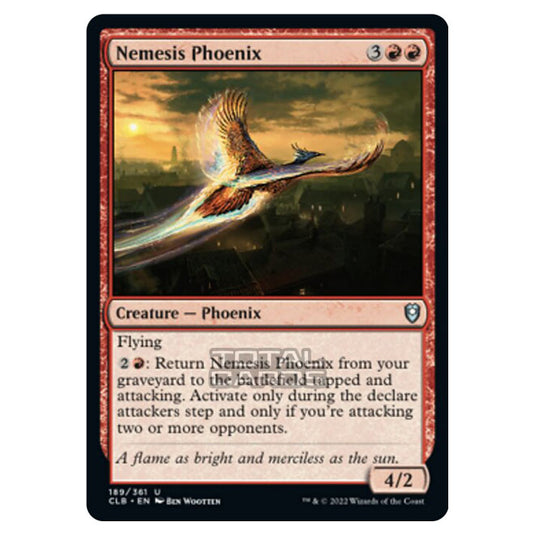 Magic The Gathering - Commander Legends - Battle for Baldur's Gate - Nemesis Phoenix - 189/361