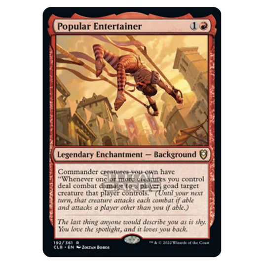 Magic The Gathering - Commander Legends - Battle for Baldur's Gate - Popular Entertainer - 192/361