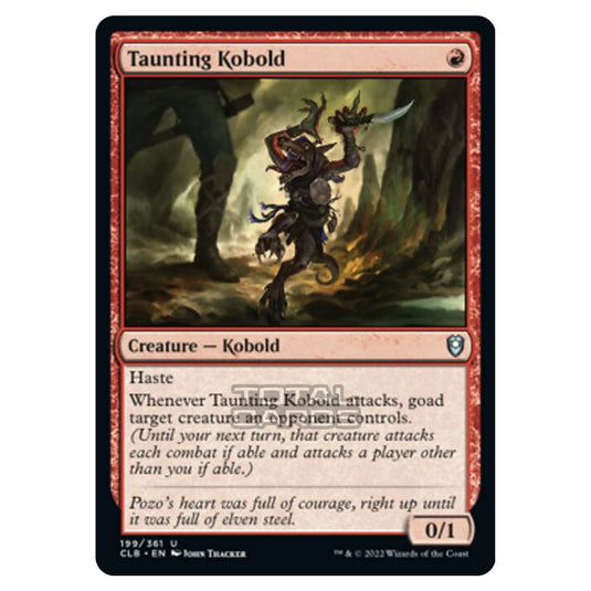 Magic The Gathering - Commander Legends - Battle for Baldur's Gate - Taunting Kobold - 199/361