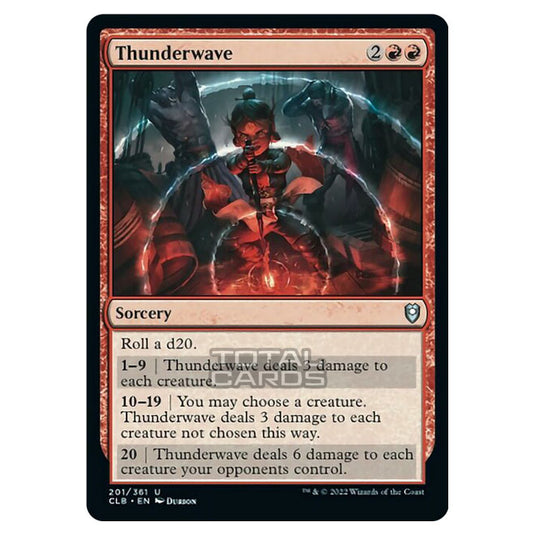 Magic The Gathering - Commander Legends - Battle for Baldur's Gate - Thunderwave - 201/361