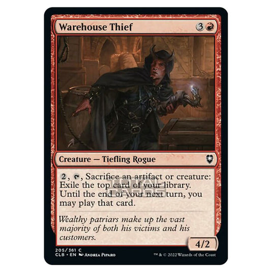 Magic The Gathering - Commander Legends - Battle for Baldur's Gate - Warehouse Thief - 205/361