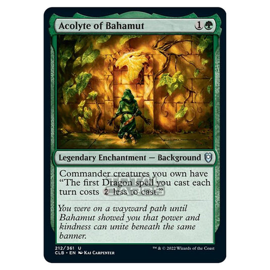 Magic The Gathering - Commander Legends - Battle for Baldur's Gate - Acolyte of Bahamut - 212/361