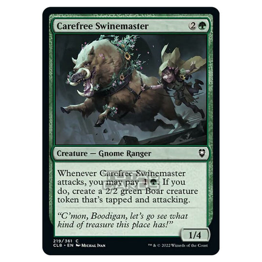 Magic The Gathering - Commander Legends - Battle for Baldur's Gate - Carefree Swinemaster - 219/361