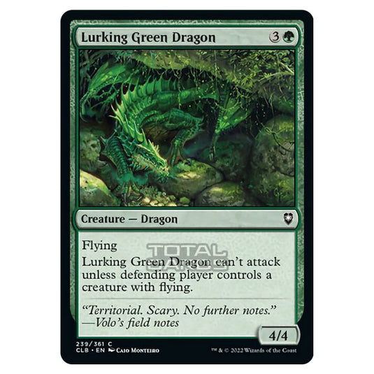 Magic The Gathering - Commander Legends - Battle for Baldur's Gate - Lurking Green Dragon - 239/361