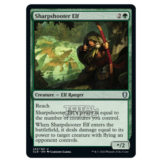 Magic The Gathering - Commander Legends - Battle for Baldur's Gate - Sharpshooter Elf - 253/361