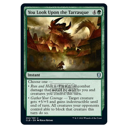 Magic The Gathering - Commander Legends - Battle for Baldur's Gate - You Look Upon the Tarrasque - 262/361