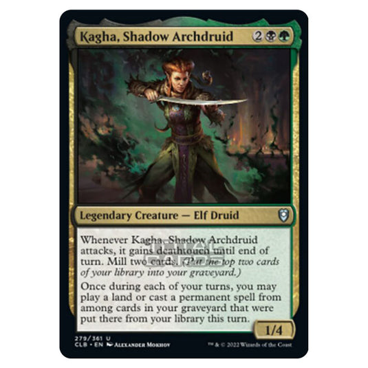 Magic The Gathering - Commander Legends - Battle for Baldur's Gate - Kagha, Shadow Archdruid - 279/361