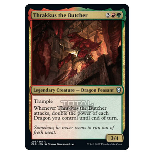 Magic The Gathering - Commander Legends - Battle for Baldur's Gate - Thrakkus the Butcher - 295/361