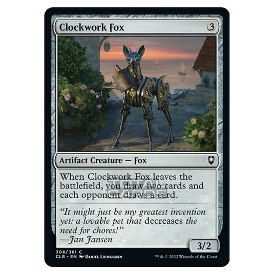 Magic The Gathering - Commander Legends - Battle for Baldur's Gate - Clockwork Fox - 308/361