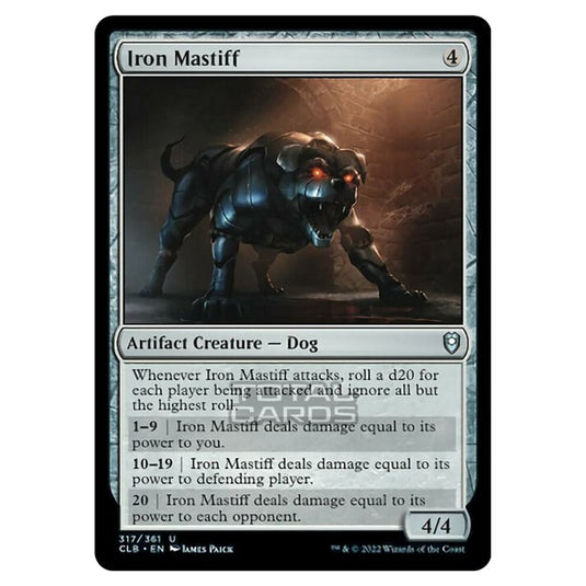 Magic The Gathering - Commander Legends - Battle for Baldur's Gate - Iron Mastiff - 317/361