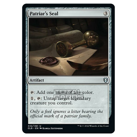 Magic The Gathering - Commander Legends - Battle for Baldur's Gate - Patriar's Seal - 332/361