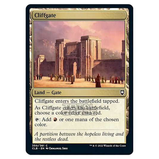 Magic The Gathering - Commander Legends - Battle for Baldur's Gate - Cliffgate - 350/361