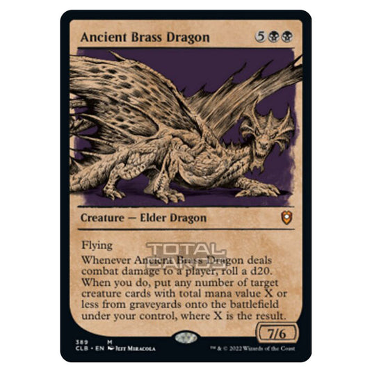 Magic The Gathering - Commander Legends - Battle for Baldur's Gate - Ancient Brass Dragon - 389/361