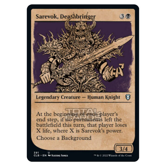 Magic The Gathering - Commander Legends - Battle for Baldur's Gate - Sarevok, Deathbringer - 391/361