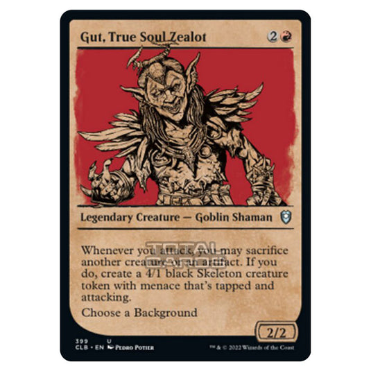 Magic The Gathering - Commander Legends - Battle for Baldur's Gate - Gut, True Soul Zealot - 399/361