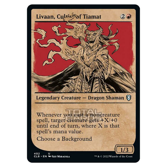 Magic The Gathering - Commander Legends - Battle for Baldur's Gate - Livaan, Cultist of Tiamat - 402/361