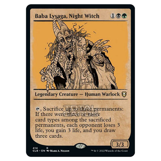 Magic The Gathering - Commander Legends - Battle for Baldur's Gate - Baba Lysaga, Night Witch - 414/361