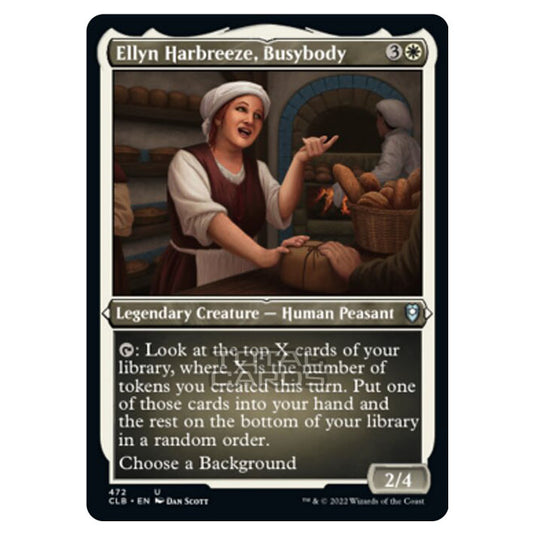 Magic The Gathering - Commander Legends - Battle for Baldur's Gate - Ellyn Harbreeze, Busybody - 472/361 (Etched Foil)