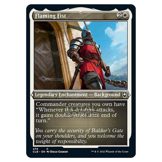 Magic The Gathering - Commander Legends - Battle for Baldur's Gate - Flaming Fist - 474/361 (Etched Foil)