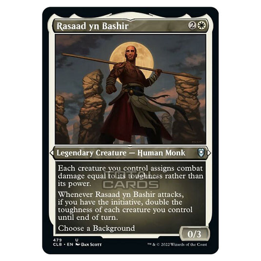 Magic The Gathering - Commander Legends - Battle for Baldur's Gate - Rasaad yn Bashir - 479/361 (Etched Foil)