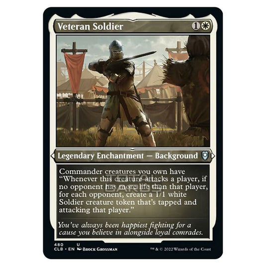 Magic The Gathering - Commander Legends - Battle for Baldur's Gate - Veteran Soldier - 480/361 (Etched Foil)