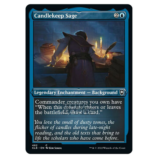 Magic The Gathering - Commander Legends - Battle for Baldur's Gate - Candlekeep Sage - 482/361 (Etched Foil)