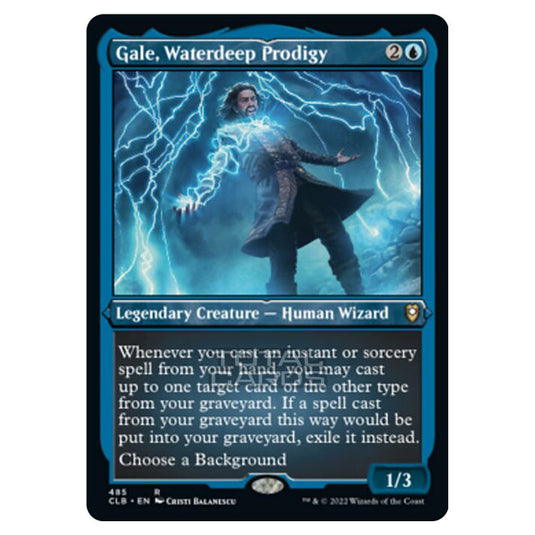 Magic The Gathering - Commander Legends - Battle for Baldur's Gate - Gale, Waterdeep Prodigy - 485/361 (Etched Foil)