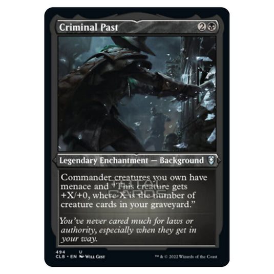 Magic The Gathering - Commander Legends - Battle for Baldur's Gate - Criminal Past - 494/361 (Etched Foil)