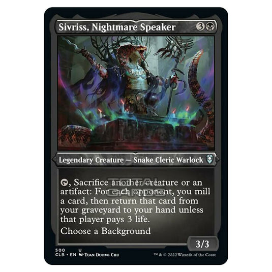 Magic The Gathering - Commander Legends - Battle for Baldur's Gate - Sivriss, Nightmare Speaker - 500/361 (Etched Foil)