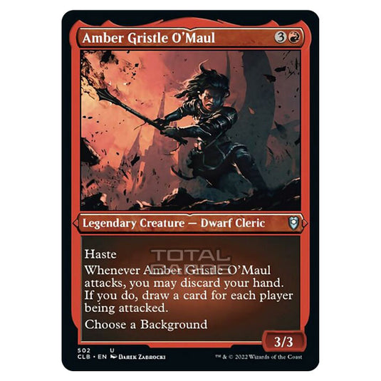 Magic The Gathering - Commander Legends - Battle for Baldur's Gate - Amber Gristle O'Maul - 502/361 (Etched Foil)