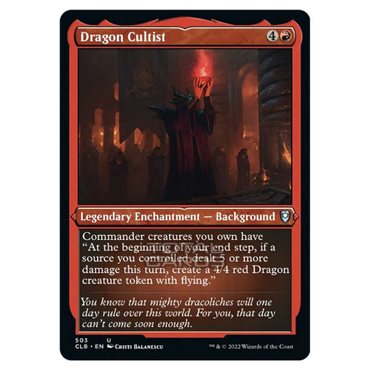 Magic The Gathering - Commander Legends - Battle for Baldur's Gate - Dragon Cultist - 503/361 (Etched Foil)