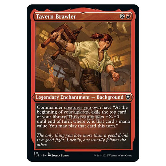 Magic The Gathering - Commander Legends - Battle for Baldur's Gate - Tavern Brawler - 511/361 (Etched Foil)