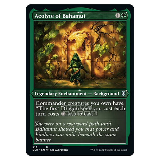 Magic The Gathering - Commander Legends - Battle for Baldur's Gate - Acolyte of Bahamut - 513/361 (Etched Foil)