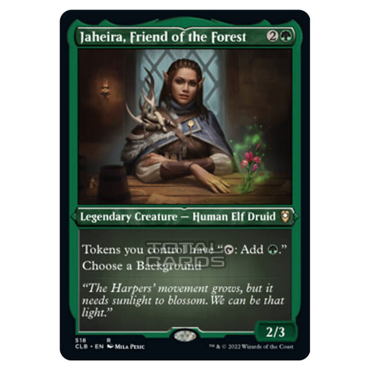 Magic The Gathering - Commander Legends - Battle for Baldur's Gate - Jaheira, Friend of the Forest - 518/361 (Etched Foil)