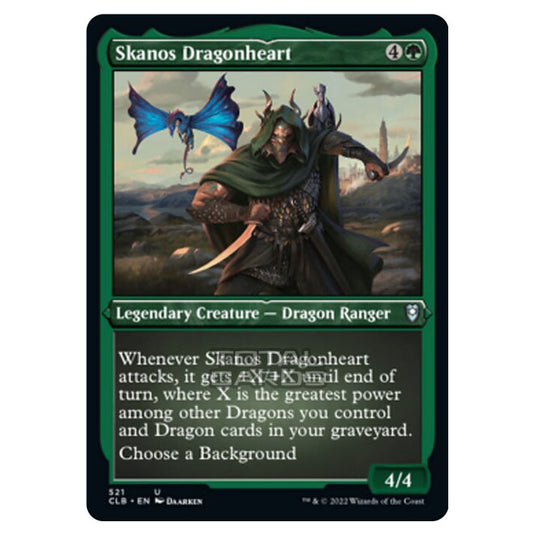 Magic The Gathering - Commander Legends - Battle for Baldur's Gate - Skanos Dragonheart - 521/361 (Etched Foil)