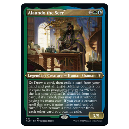 Magic The Gathering - Commander Legends - Battle for Baldur's Gate - Alaundo the Seer - 523/361 (Etched Foil)