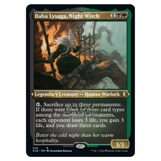 Magic The Gathering - Commander Legends - Battle for Baldur's Gate - Baba Lysaga, Night Witch - 525/361 (Etched Foil)