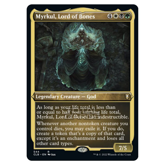 Magic The Gathering - Commander Legends - Battle for Baldur's Gate - Myrkul, Lord of Bones - 544/361 (Etched Foil)