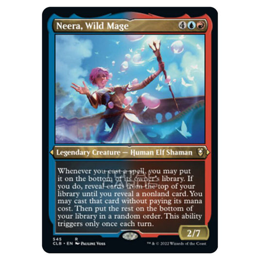 Magic The Gathering - Commander Legends - Battle for Baldur's Gate - Neera, Wild Mage - 545/361 (Etched Foil)