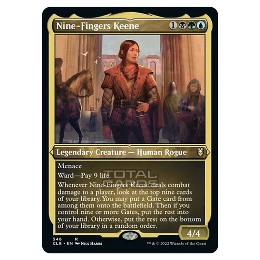 Magic The Gathering - Commander Legends - Battle for Baldur's Gate - Nine-Fingers Keene - 546/361 (Etched Foil)