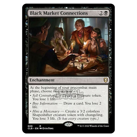 Magic The Gathering - Commander Legends - Battle for Baldur's Gate - Black Market Connections - 669/361