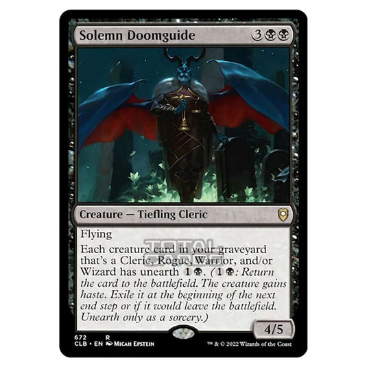 Magic The Gathering - Commander Legends - Battle for Baldur's Gate - Solemn Doomguide - 672/361