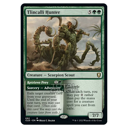 Magic The Gathering - Commander Legends - Battle for Baldur's Gate - Tlincalli Hunter / Retrieve Prey - 682/361