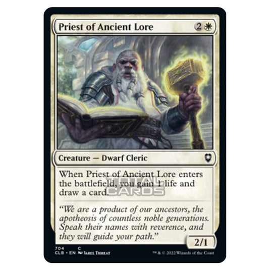 Magic The Gathering - Commander Legends - Battle for Baldur's Gate - Priest of Ancient Lore - 704/361