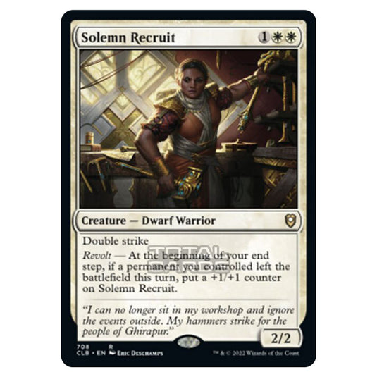 Magic The Gathering - Commander Legends - Battle for Baldur's Gate - Solemn Recruit - 708/361