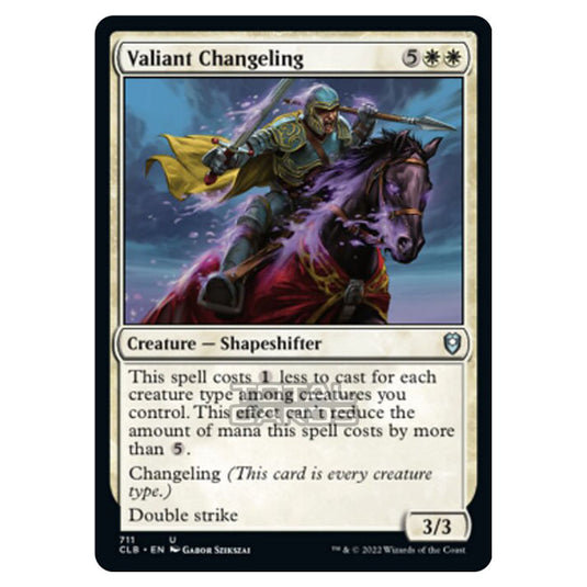 Magic The Gathering - Commander Legends - Battle for Baldur's Gate - Valiant Changeling - 711/361