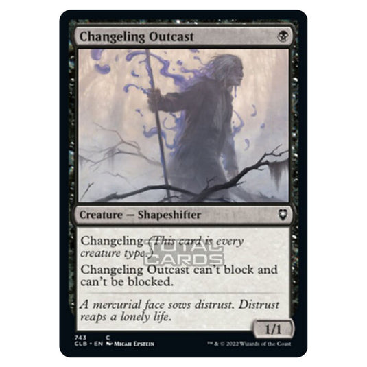 Magic The Gathering - Commander Legends - Battle for Baldur's Gate - Changeling Outcast - 743/361